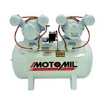 Ficha técnica e caractérísticas do produto Compressor de Ar Odontológico 2X1 Hp Mono Bivolt Cmo-12/150 Motomil