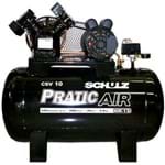 Ficha técnica e caractérísticas do produto Compressor de Ar - Pratic Air CSV 10/100 - 220/380V Trifásico - Schulz