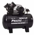 Ficha técnica e caractérísticas do produto Compressor de Ar Pratic Air CSV 10/100 2HP 220V (380V) Schulz