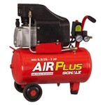 Ficha técnica e caractérísticas do produto Compressor de Ar Schulz Air Plus MSI , 2 HP, 25 Litros