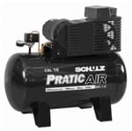 Ficha técnica e caractérísticas do produto Compressor de Ar SCHULZ Pratic Air CSV-10 /100L 110/220V 921.3528-0