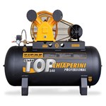 Ficha técnica e caractérísticas do produto Compressor de Ar Trifásico 5 Hp 140 Libras 20 Pés 200 Litros - TOP20MPV200LTT - Chiaperini
