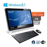 Ficha técnica e caractérísticas do produto Computador All In One 21" Intel Core I3 4gb 2tb Hdmi Dvd Windows 10 Wifi Webcam 3green Fun