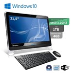 Ficha técnica e caractérísticas do produto Computador All In One 21 Intel Core I5 4gb 1tb Hdmi Dvd Windows 10 Wifi Aio Webcam 3green Fun