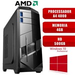 Ficha técnica e caractérísticas do produto Computador AMD A4 4000 Memoria 4GB HD 500GB