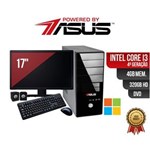 Ficha técnica e caractérísticas do produto Computador ASUS I3 4ger 4gb 320Gb DVD Mon 17 Win Kit