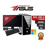 Ficha técnica e caractérísticas do produto Computador ASUS I3 4ger 4gb 1Tb DVD Mon 17 Win Kit