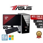 Ficha técnica e caractérísticas do produto Computador ASUS I5 7Ger 4gb 1Tb DVD Mon17 Win Kit