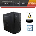 Ficha técnica e caractérísticas do produto Computador BR One Desktop Intel Core I3-2100 8GB HD 1TB Linux