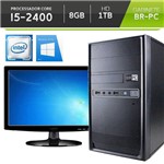 Ficha técnica e caractérísticas do produto Computador BR-pc com Monitor Led 15,6 Intel Core I5-2400 8GB HD 1TB Windows 10 Pro