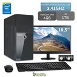 Ficha técnica e caractérísticas do produto Computador com Monitor 19,5 Intel Dual Core 2.41Ghz 4Gb Hd 1Tb 3Green Triumph Business Desktop