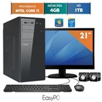 Ficha técnica e caractérísticas do produto Computador com Monitor Led 21 Easypc Intel Core I3 4Gb Hd 1Tb Windows