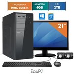 Ficha técnica e caractérísticas do produto Computador com Monitor Led 21 Easypc Intel Core I3 4Gb Hd 2Tb Windows 10