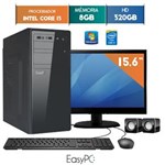 Ficha técnica e caractérísticas do produto Computador com Monitor Led 15.6 Easypc Intel Core I3 8Gb Hd 320Gb Windows