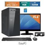 Ficha técnica e caractérísticas do produto Computador com Monitor Led 15.6 Easypc Intel Core I7 4Gb Hd 320Gb