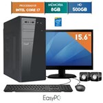 Ficha técnica e caractérísticas do produto Computador com Monitor Led 15.6 Easypc Intel Core I7 8Gb Hd 500Gb