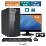 Ficha técnica e caractérísticas do produto Computador com Monitor Led 15.6 Easypc Intel Dual Core 2.41 4Gb Hd 320Gb Windows 10