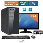 Ficha técnica e caractérísticas do produto Computador com Monitor Led 15.6 Easypc Intel Dual Core 2.41 4Gb Hd 1Tb Windows 10