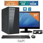 Ficha técnica e caractérísticas do produto Computador com Monitor Led 19.5 Easypc Intel Core I3 4Gb Hd 500Gb Windows 10