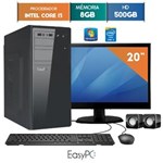 Ficha técnica e caractérísticas do produto Computador com Monitor Led 19.5 Easypc Intel Core I3 8Gb Hd 500Gb Windows