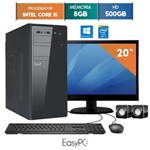 Ficha técnica e caractérísticas do produto Computador com Monitor Led 19.5 Easypc Intel Core I5 8Gb Hd 500Gb Windows 10
