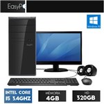 Ficha técnica e caractérísticas do produto Computador com Monitor LED 19.5 Intel Core I5 4Gb Hd 320Gb Windows 10 EasyPC