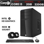 Ficha técnica e caractérísticas do produto Computador Corpc Intel Core I3 2gb HD 320gb