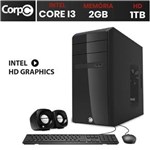 Ficha técnica e caractérísticas do produto Computador CorPC Intel Core I3 2GB HD 1TB