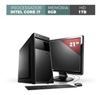 Ficha técnica e caractérísticas do produto Computador Corporate I7 8gb 1TB Kit Monitor 21
