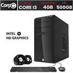 Ficha técnica e caractérísticas do produto Computador Desktop CorpC Intel Core I3 4GB HD 500GB HDMI Full HD