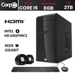 Ficha técnica e caractérísticas do produto Computador Desktop CorpC Intel Core I5 8GB HD 2TB HDMI Full HD