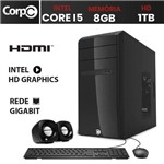 Ficha técnica e caractérísticas do produto Computador Desktop Corpc Line Intel Core I5 3.3Ghz 8GB HD 1TB HDMI Full HD