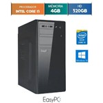 Ficha técnica e caractérísticas do produto Computador Desktop EasyPC Intel Core I3 4GB HD 320GB Windows 10
