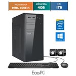 Ficha técnica e caractérísticas do produto Computador Desktop Easypc Intel Core I3 4Gb Hd 1Tb Windows 10