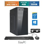 Ficha técnica e caractérísticas do produto Computador Desktop Easypc Intel Core I3 4gb Hd 500gb Windows 10