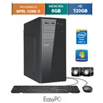 Ficha técnica e caractérísticas do produto Computador Desktop Easypc Intel Core I3 8Gb Hd 320Gb Windows