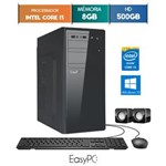 Ficha técnica e caractérísticas do produto Computador Desktop Easypc Intel Core I3 4Gb Hd 500Gb Windows 10