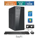 Ficha técnica e caractérísticas do produto Computador Desktop Easypc Intel Core I5 8Gb Hd 320Gb Windows