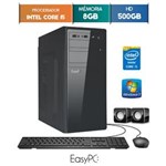 Ficha técnica e caractérísticas do produto Computador Desktop Easypc Intel Core I5 8Gb Hd 500Gb Windows
