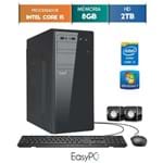 Ficha técnica e caractérísticas do produto Computador Desktop Easypc Intel Core I5 8gb Hd 2tb Windows
