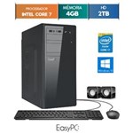 Ficha técnica e caractérísticas do produto Computador Desktop Easypc Intel Core I7 4Gb Hd 2Tb Windows 10