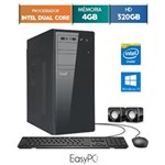 Ficha técnica e caractérísticas do produto Computador Desktop Easypc Intel Dual Core 2.41 4Gb Hd 320Gb Windows 10