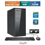 Ficha técnica e caractérísticas do produto Computador Desktop Easypc Intel Dual Core 2.41 4Gb Hd 320Gb Windows