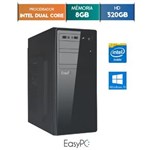 Ficha técnica e caractérísticas do produto Computador Desktop Easypc Intel Dual Core 2.41 8Gb Hd 320Gb Windows 10