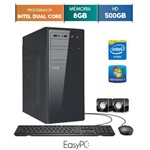 Ficha técnica e caractérísticas do produto Computador Desktop Easypc Intel Dual Core 2.41 8gb Hd 500gb Windows