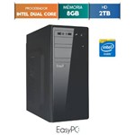 Ficha técnica e caractérísticas do produto Computador Desktop Easypc Intel Dual Core 2.41 8gb HD 2tb