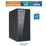 Ficha técnica e caractérísticas do produto Computador Desktop Easypc Intel Dual Core 2.41 2gb Hd 250gb