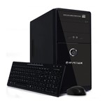 Ficha técnica e caractérísticas do produto Computador Desktop Everex Intel Core I5 4GB HD 1TB DVD HDMI - Preto + Teclado Mouse