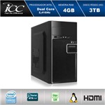 Ficha técnica e caractérísticas do produto Computador Desktop Icc Iv1844s Intel Dual Core 2.41ghz 4gb HD 3tb USB 3.0 Hdmi Full HD