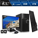Ficha técnica e caractérísticas do produto Computador Desktop ICC IV2544KM19 Intel Core I5 3.20 Ghz 4GB HD 3TB Kit Multimídia Monitor LED 19,5" HDMI FULLHD
